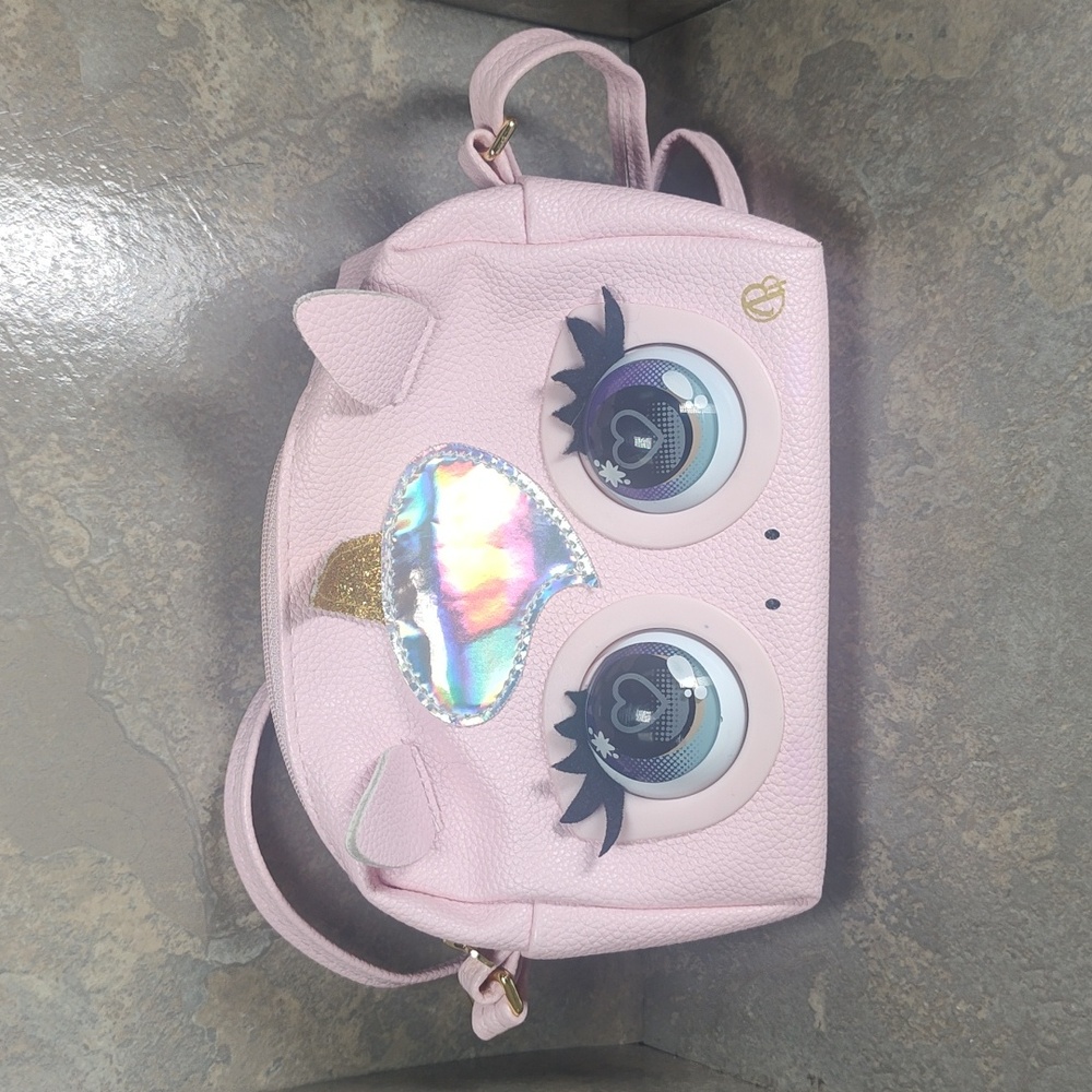 Purse Pets, Glamicorn Unicorn Interactive Pet Toy & Crossbody Kids Purse